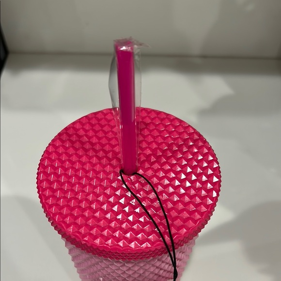 Barbie Pink Studded Tumbler with Straw - Picture 2 of 4